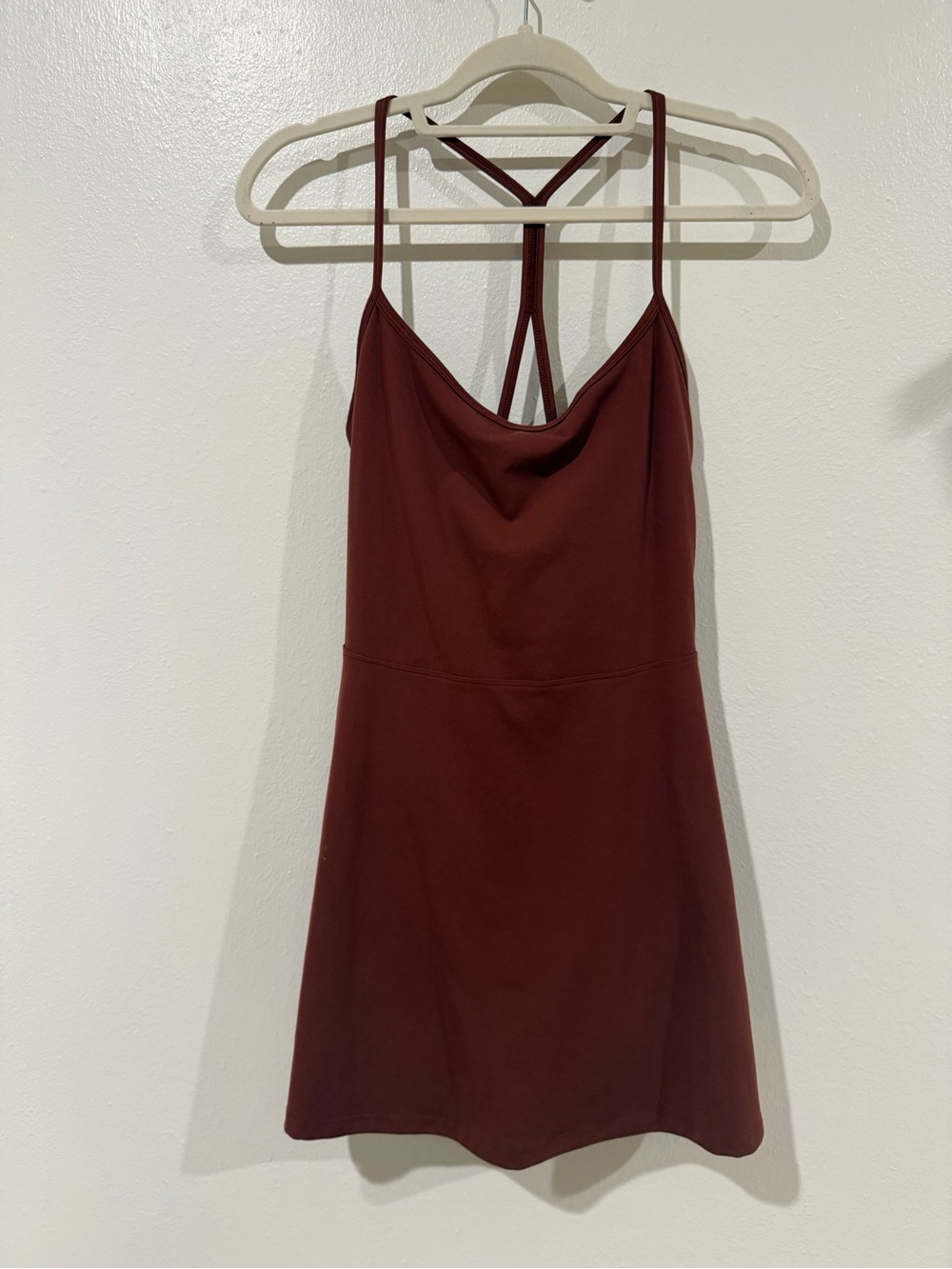 Spiritual Gangster Strappy Mini Dress in Burgundy